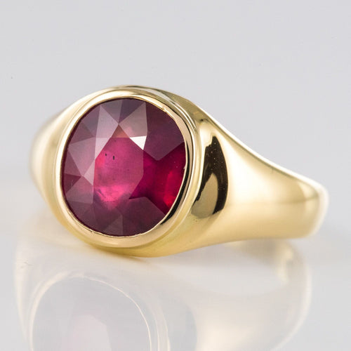 Bague 62 Bague rubis jonc ancienne en or jaune 58 Facettes 20-228-59