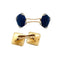 Boutons de manchette Boutons de manchette Art Déco en or rose, platine, diamants et lapis lazuli. 58 Facettes 30246