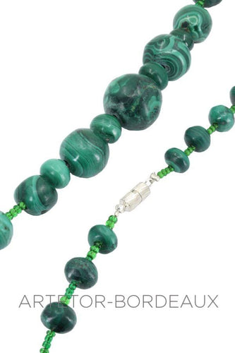 Collier Collier malachite en chute 58 Facettes 35511