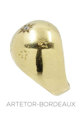 Bague 49 Bague boule ancienne 58 Facettes 15651