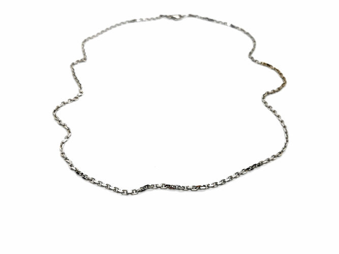 Collier Collier Maille forçat Or blanc 58 Facettes 1161933CN