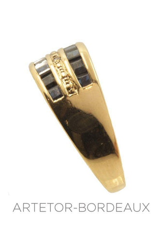 Bague 58 Bague saphirs moderne 58 Facettes 4201