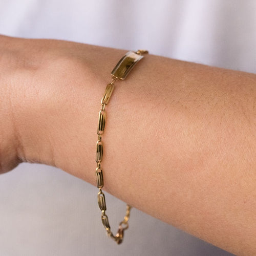 Bracelet Gourmette ancienne bébé or 58 Facettes CV11BR