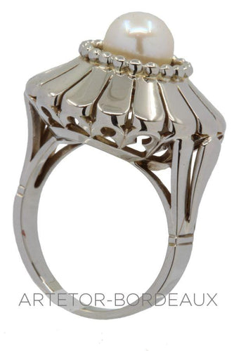 Bague 49 Bague perle vintage 58 Facettes 32151