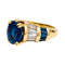 Bague 51 Bague Boucheron en or jaune, saphirs et diamants. 58 Facettes 29407-1
