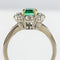Bague 59 Bague marguerite émeraude et diamants 58 Facettes 19-317-51