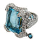 Bague 52 Bague Edouard Nahum "Sterina" or blanc diamants et topaze 58 Facettes 30314