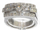 Bague Bague rectangulaire Or gris et diamants 58 Facettes