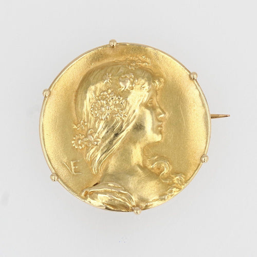 Broche Broche ancienne en or art nouveau 58 Facettes 20-592
