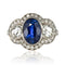 Bague 50 Bague Saphir et Diamants esprit art déco 58 Facettes 09-007-2344492-50