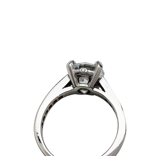 Bague 49 Bague solitaire diamant 2,02 carats en platine. 58 Facettes 30455