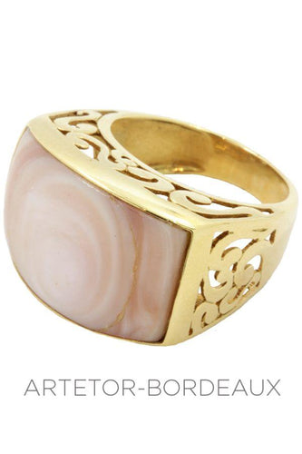 Bague 57 Bague nacre 58 Facettes 17791