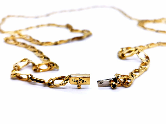 Collier Caplain Saint André Collier Sautoir Or jaune Saphir 58 Facettes 979581CN