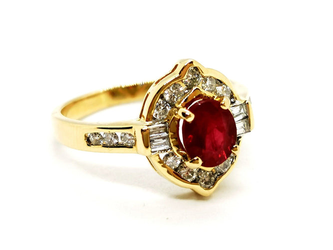 Bague 52 Bague Or jaune Rubis 58 Facettes 1157620CN