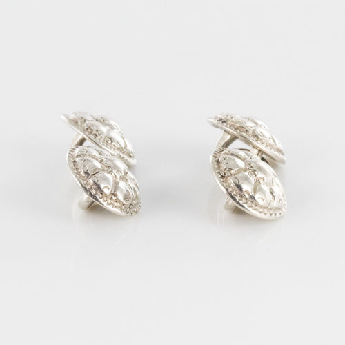 Boutons de manchette Boutons de manchettes anciens Argent 58 Facettes 19-162