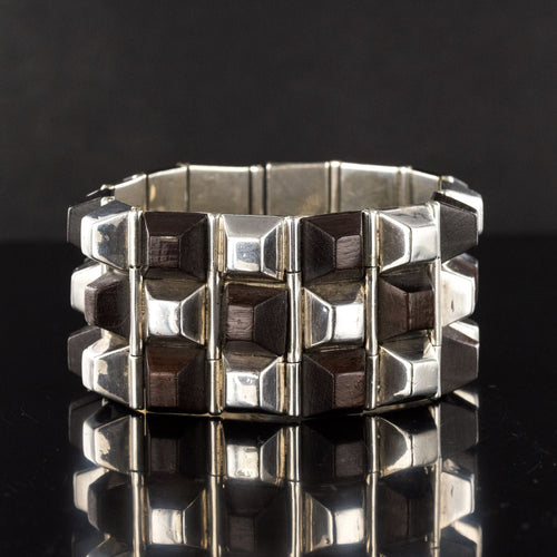 Bracelet Bracelet argent et bois de rose 58 Facettes 20-019