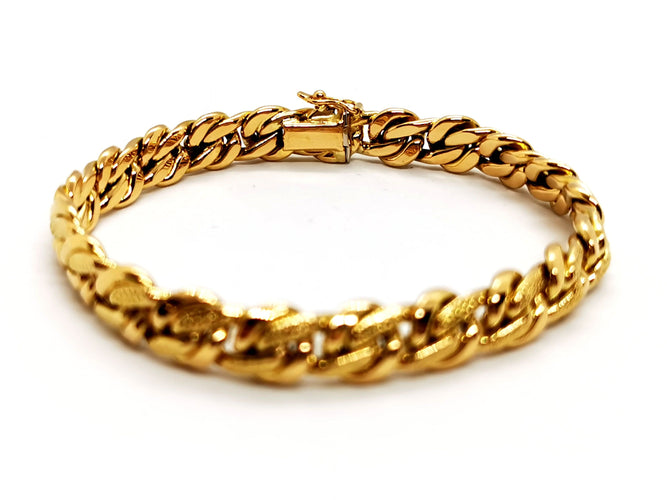 Bracelet Bracelet Maille anglaise Or jaune 58 Facettes 1171400CD
