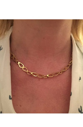 Collier Collier en or jaune maille fantaisie. 58 Facettes 26542