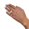 Bague 52 Bague Cartier "Colisée" or jaune, platine et diamants 58 Facettes 29987
