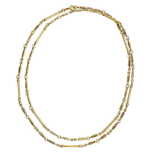 Collier Sautoir en or jaune. 58 Facettes 30200