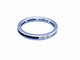 Bague 59 Bague Alliance Or blanc Diamant 58 Facettes 968086CN