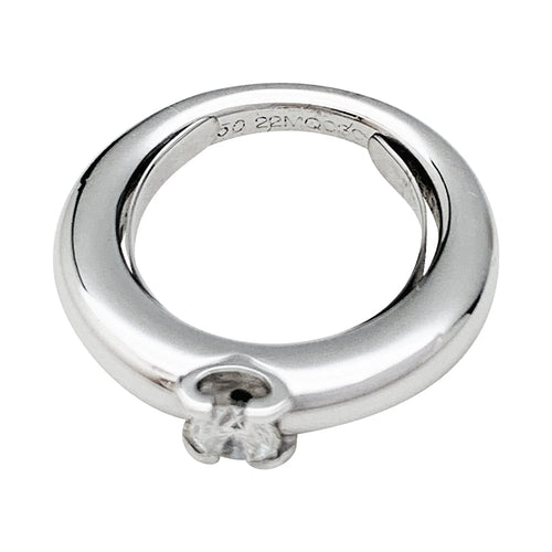 Bague 47 Solitaire Cartier, "Louis Cartier", or blanc et diamants. 58 Facettes 30629