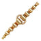 Bracelet Bracelet Tank en or rose, diamants et pierres rouges. 58 Facettes 29753