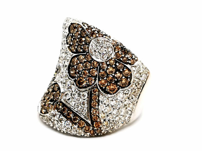 Bague 56 Bague Or blanc Diamant 58 Facettes 1161905CN