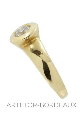 Bague 49 Solitaire moderne diamant 58 Facettes 14941