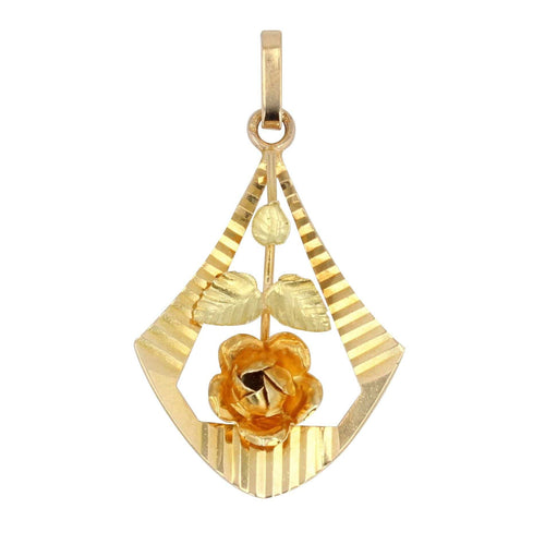 Pendentif Pendentif ancien à la rose 58 Facettes 19-455E