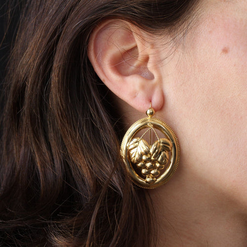 Boucles d'oreilles Boucles d'oreilles anciennes en or Créoles 58 Facettes 21-194