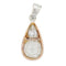Pendentif Pendentif diamants en or rose et argent. 58 Facettes 30166