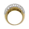 Bague 57 Bague en or jaune pavée diamants. 58 Facettes 30181