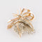 Broche Broche vintage bouquet or et diamants 58 Facettes 17-401