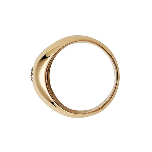 Bague 55 Bague jonc en or jaune, diamant. 58 Facettes 30238