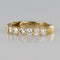 Bague 61 Demi Alliance diamants sur or jaune 58 Facettes 18-077-61