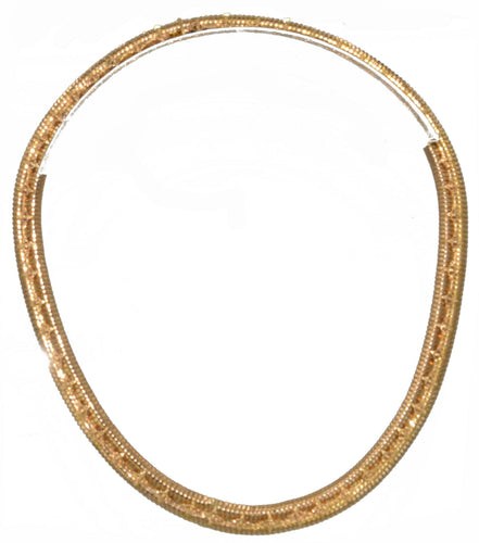 Collier Collier Tubogas 1950 en or jaune 58 Facettes