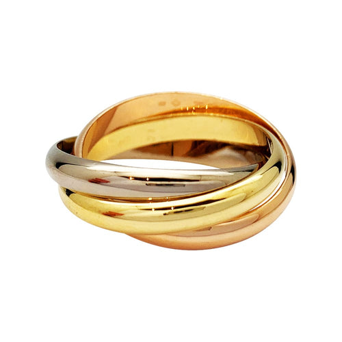 Bague 64 Bague Cartier "Trinity" 3 ors, moyen modèle. 58 Facettes 30211