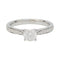 Bague 52.5 Bague solitaire en or blanc, diamant 0,51 ct. 58 Facettes 29430