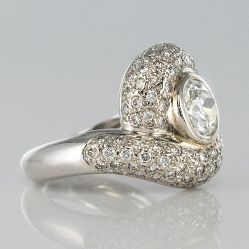 Bague 50 Bague tourbillon diamants or blanc 58 Facettes 15-269-50-1
