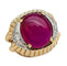 Bague 50 Bague rubis en or rose et platine, diamants. 58 Facettes 29958