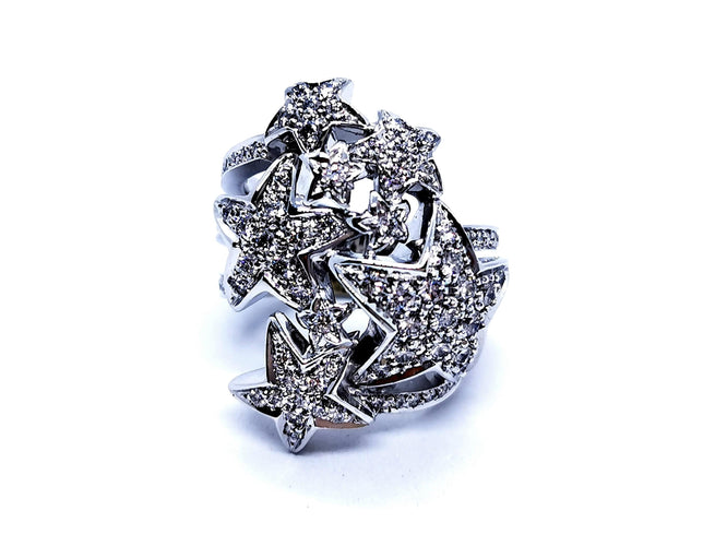 Bague 53 Bague Or blanc Diamant 58 Facettes 1034202CN