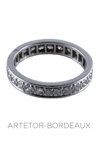 Bague 50 Alliance en diamants 58 Facettes