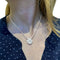 Pendentif Pendentif coeur et chaine Chaumet en or blanc modèle "Liens", diamants. 58 Facettes 29752