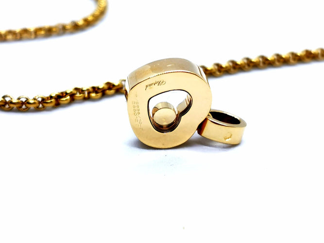 Collier Chopard Collier Coeur Happy diamonds Or jaune Diamant 58 Facettes 1050180CN