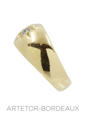 Bague 47 Jonc anglais ancien 58 Facettes 15451