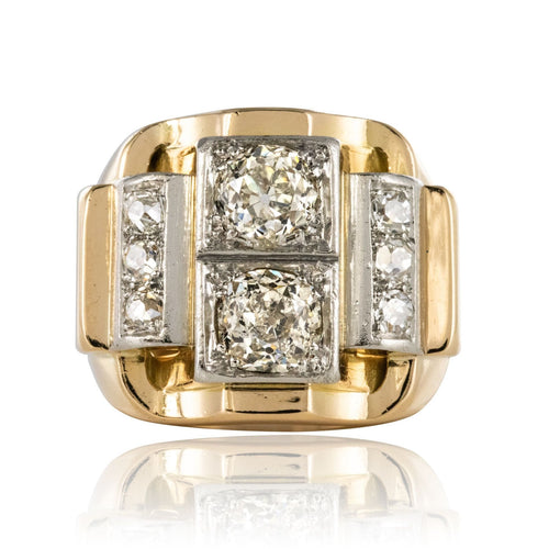 Bague 56 Bague tank diamants 58 Facettes 19-587-59