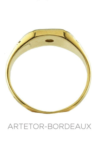 Bague Chevalière diamant 58 Facettes 3771