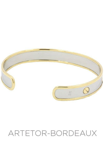 Bracelet Bracelet or et acier 58 Facettes 30871