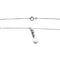 Collier Collier en or blanc diamants et perle. 58 Facettes 30296